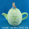 Easter decoration ceramic tea pot in cock shape
